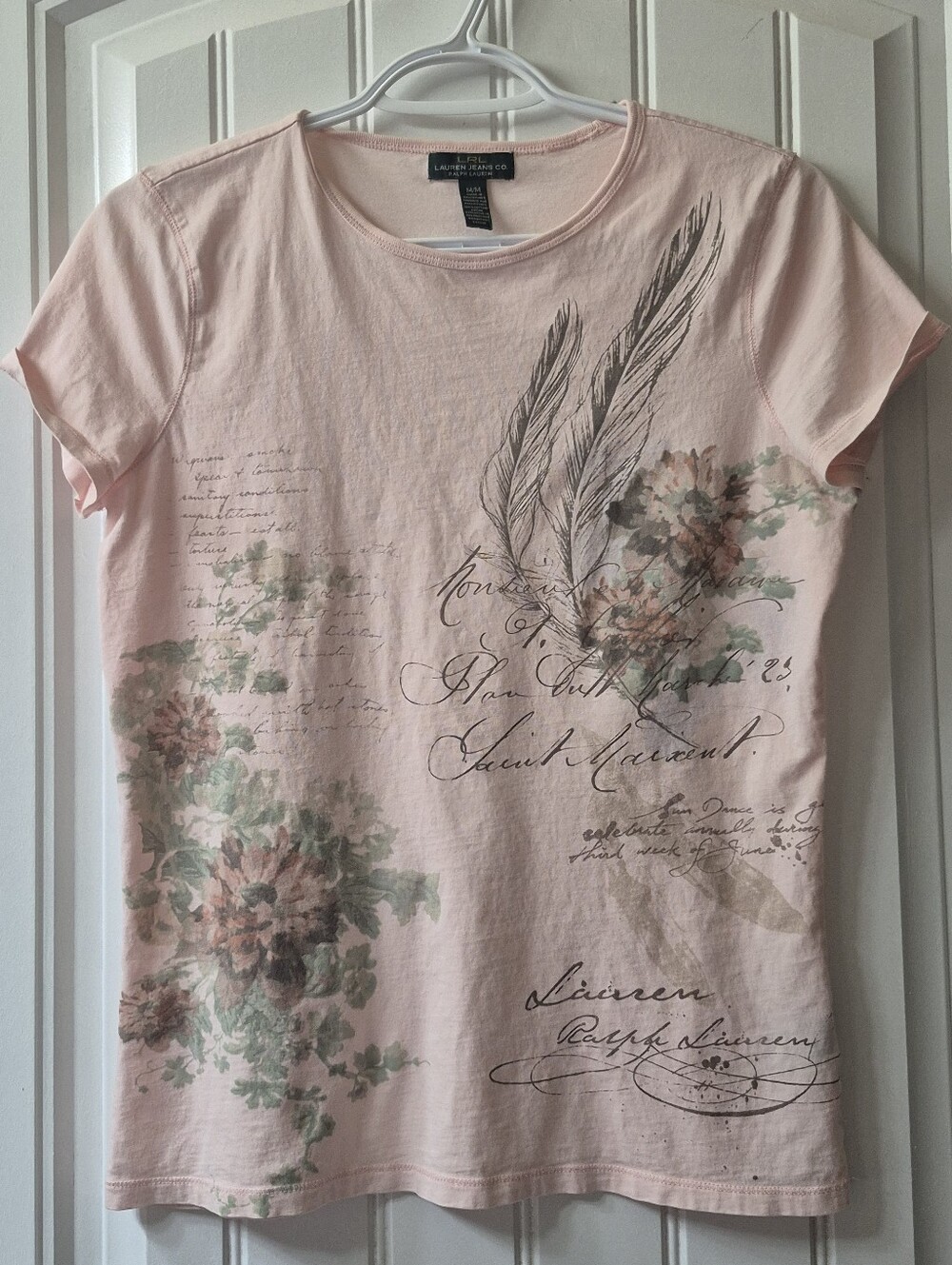 Womens LRL Lauren Jeans Co T Shirt Size Medium